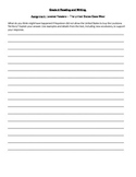Standards Based Grading Writing Assignment and Rubric