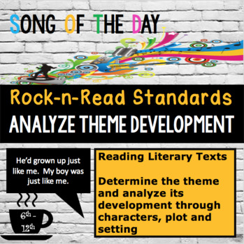 Preview of Standards Based Mini Lesson:  Anayzing Theme Development, Song of the Day