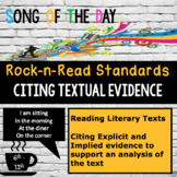 Standards Based Mini-Lesson: Citing Textual Evidence, Song