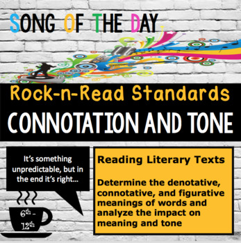 Preview of Standards Based Mini-Lesson: Connotation, Figurative Language and Tone