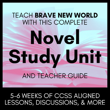 Preview of Standards Based Novel Study Unit Plan for Aldous Huxley's Brave New World