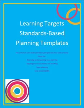 Preview of Standards-Based Planning Outline Templates - Kindergarten Math