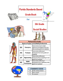 Florida Standards Based Social Studies Grade Book for 5th Grade
