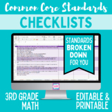 Common Core Checklist - Third Grade Math