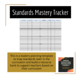 Standards Mastery Tracker Template