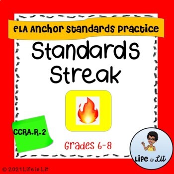 Preview of Standards Streak CCRA.R.2