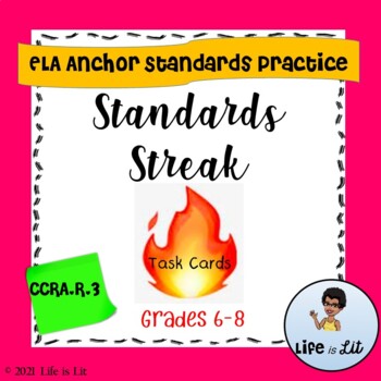 Preview of Standards Streak CCRA.R.3 Task Cards