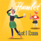Standards-aligned exam for Hamlet: Act I