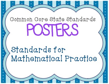 Preview of Standards for Mathematical Practice CCSS Posters