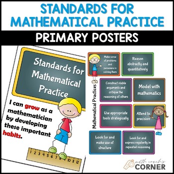 Preview of Standards for Mathematical Practice (CCSS) Posters, Primary