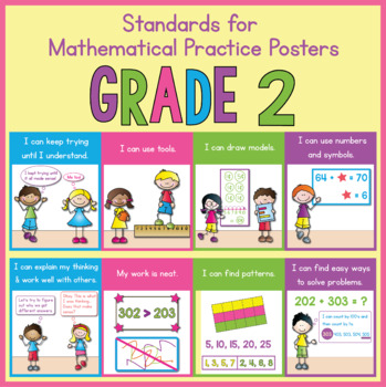 Preview of 2nd Grade Standards for Mathematical Practice Posters