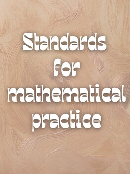 Preview of Standards for Mathematical Practice Posters