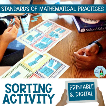 Preview of Standards for Mathematical Practices Sorting Activity PRINT & DIGITAL