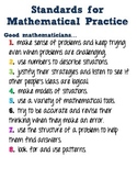 Standards for Mathematical Practices in kid friendly terms