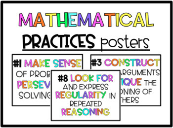 Preview of Standards of Mathematical Practice Posters