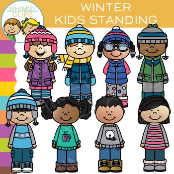 Standing Kids Clip Art - The Bundle by Whimsy Clips | TpT