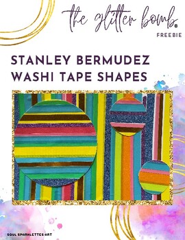 Preview of Stanley Bermudez Washi Tape Shapes | Hispanic Heritage Month Art Project