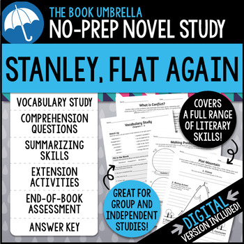 Preview of Stanley, Flat Again Novel Study { Print & Digital }