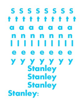 Preview of Stanley Name Learning