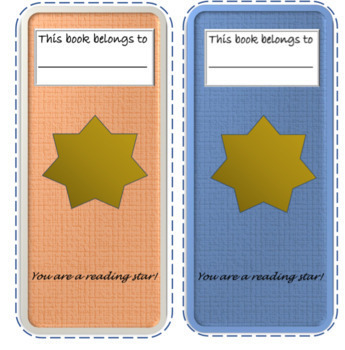 Star Bookmark by English Lab 7 | Teachers Pay Teachers