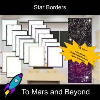 Preview of Star Borders *BONUS Space Galaxy Backgrounds
