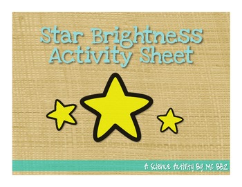 Preview of Star Brightness {Graphic Organizer}