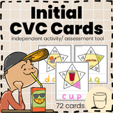 Star CVC cards - Initial Sound/ Short Vowel/ Independent Station