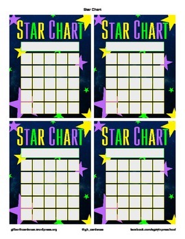 Star Chart by A Guy in Preschool | Teachers Pay Teachers