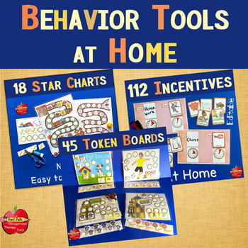 Preview of Star Charts, Incentive Visuals, Token Boards-Behavior Management for Home BUNDLE