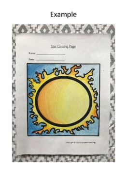 Star Coloring Page by Succulent Teaching | Teachers Pay Teachers