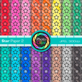 Star Digital Paper Clipart: 16 Rainbow Backgrounds Clip Ar