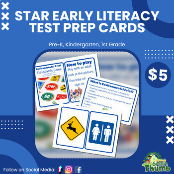 Preview of Star Early Literacy Test Prep Cards: Environmental Print