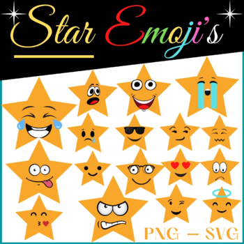 Download Star Emoji Clipart Smiley Star Faces Stars Stickers Emotions Emoticons Png Svg