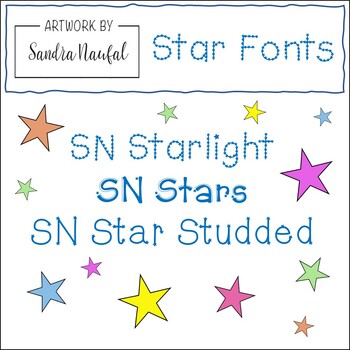 Star Fonts by Sandra Naufal | TPT