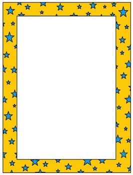 Star Frames / Borders for personal or commercial use by Miss V's Speech ...