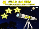 Star Gazing Multiplication and Division Task Cards