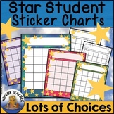 Star Incentive Sticker Reward Charts