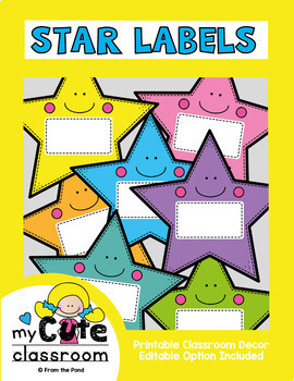 editable labels for the classroom name tags desk tags by from the pond