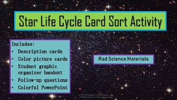 star astronomy and card sort