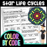 Star Life Cycles Color By Number | Science Color By Number