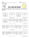 Star Light Star Bright - A set of 5 Worksheets