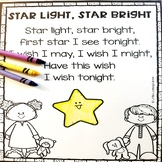 Star Light Star Bright Nursery Rhyme Poetry Notebook Black