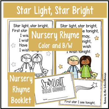 Star Light Star Bright Nursery Rhyme Activities by Kraus in the Schoolhouse