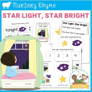 Preview of Star Light, Star Bright Nursery Rhyme - Literacy Lesson Plans