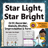 Orff Arrangement ~ Star Light Star Bright: Orff, Soprano R