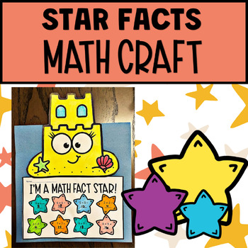Preview of Star Math Facts Craft - For Kindergarten and First Grade