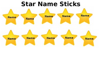Preview of Star Name Sticks