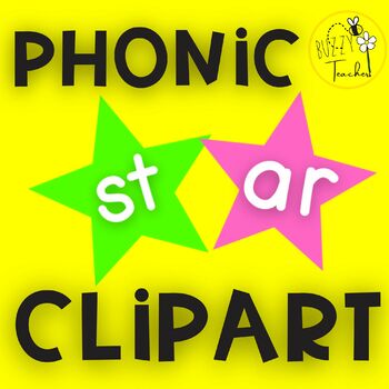 Preview of Star Phonics Clipart -Teaching Tool
