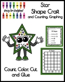 Star Shape Craft and Counting, Graphing Math Activity for 