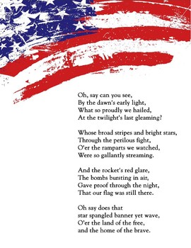 Preview of Star Spangled Banner Lyrics